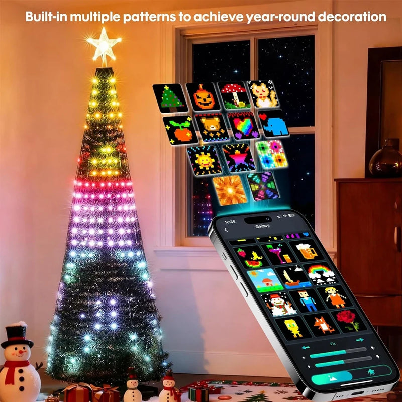 Smart RGBIC Christmas Tree Lights