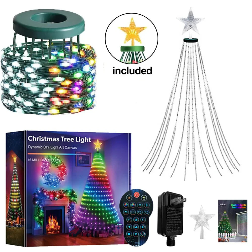 Smart RGBIC Christmas Tree Lights