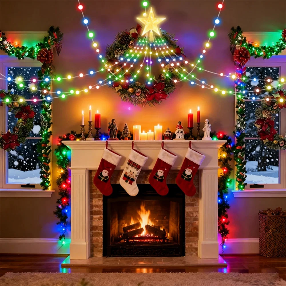 Smart RGBIC Christmas Tree Lights