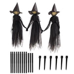 Brujas Colgantes con Luz y Sonido Activado por Voz