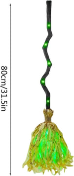 Escoba de brujas iluminadas 2026