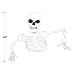 Halloween Esqueleto Gigante 1.5 Mts Ojos Lcd