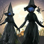 Brujas Colgantes con Luz y Sonido Activado por Voz