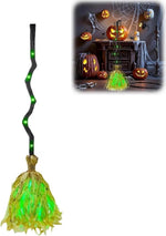 Escoba de brujas iluminadas 2026